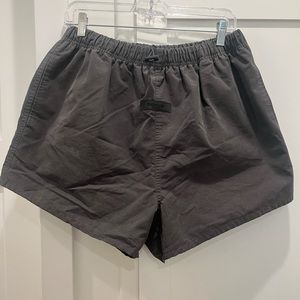Fear of god Essentials logo dock shorts color off black